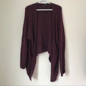 Maroon BM Caroline cardigan